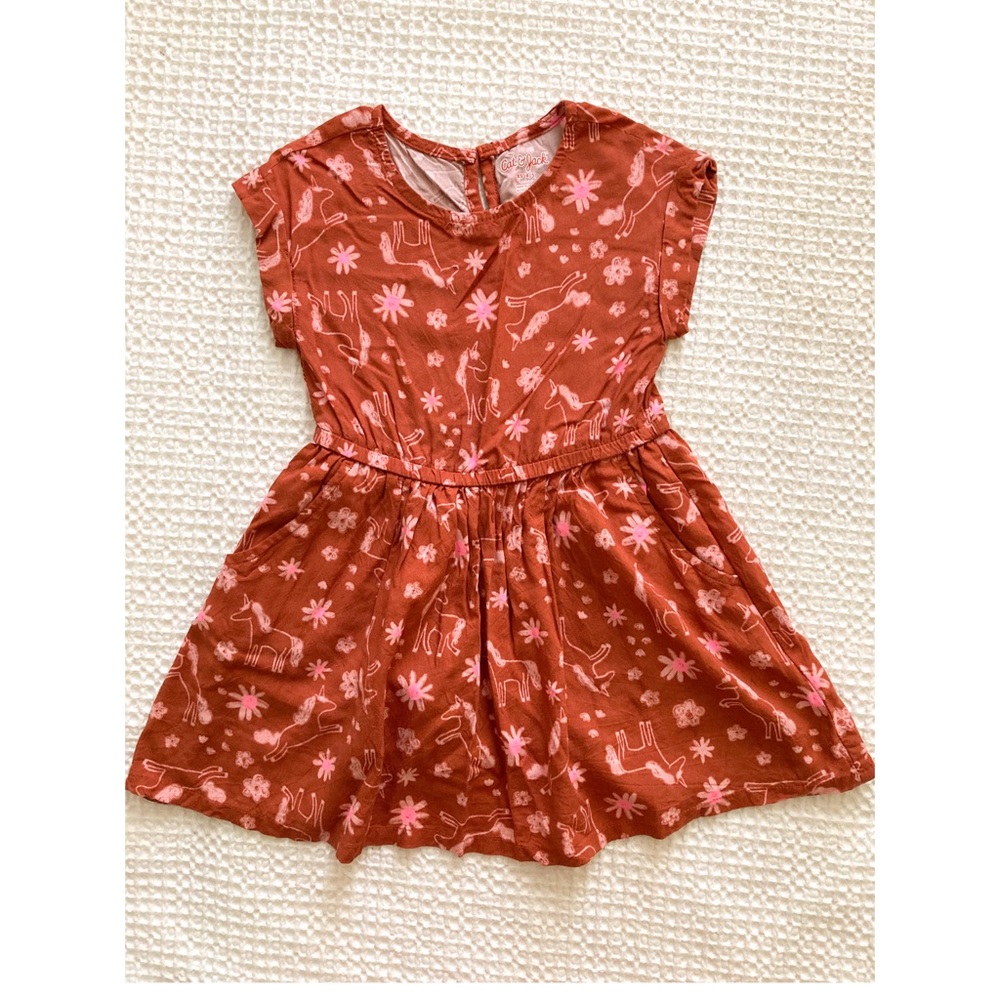 Cat & Jack Rust Horses Dress